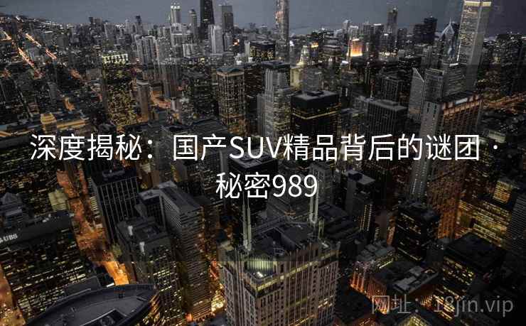 深度揭秘：国产SUV精品背后的谜团 · 秘密989
