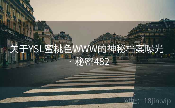 关于YSL蜜桃色WWW的神秘档案曝光 · 秘密482